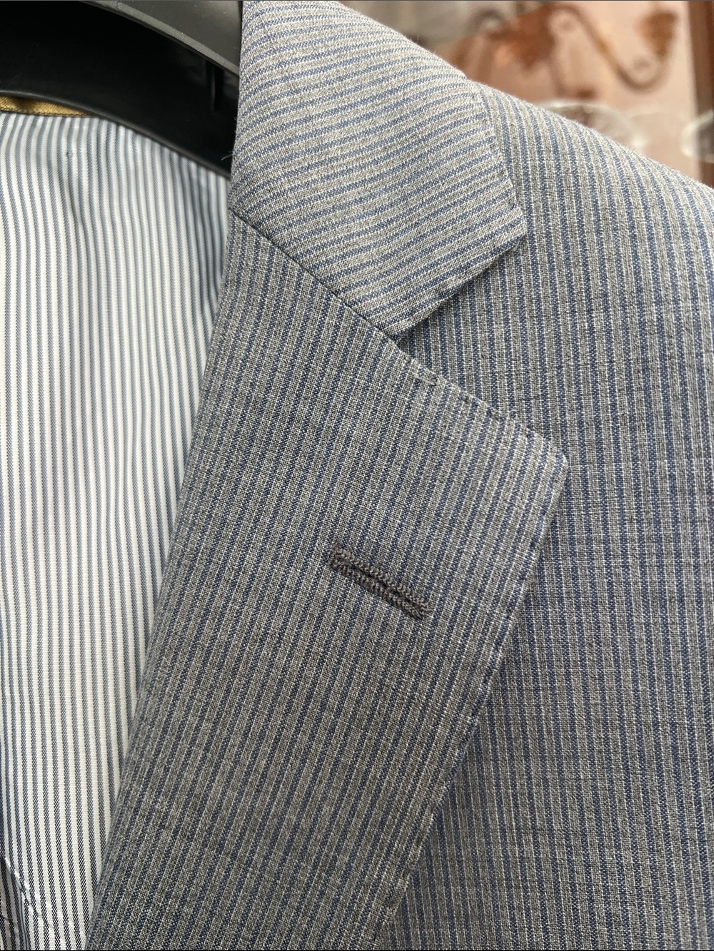Brooks Brothers Blue and Gray Pinstripe Sport Coat